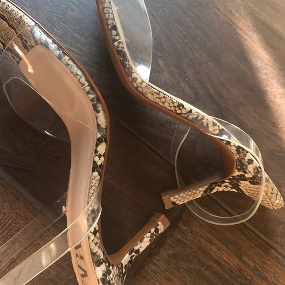 Zara Snakeskin and Clear Heels - Picture 7 of 8